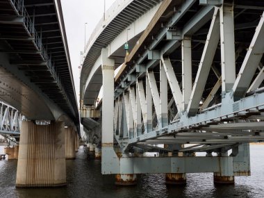 Tokyo Arakawa nehir yatağı manzarası