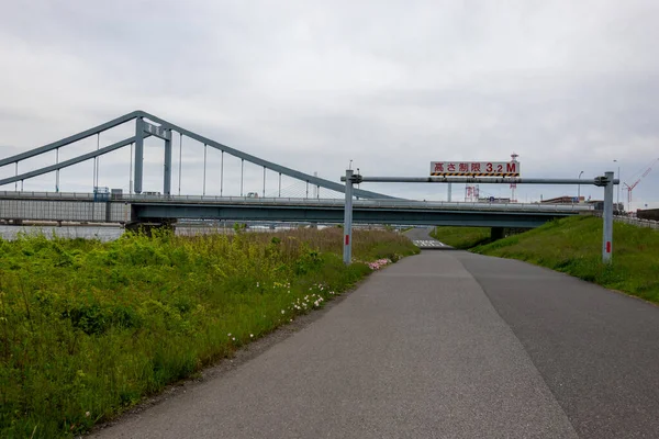 Tokyo Arakawa nehir yatağı manzarası