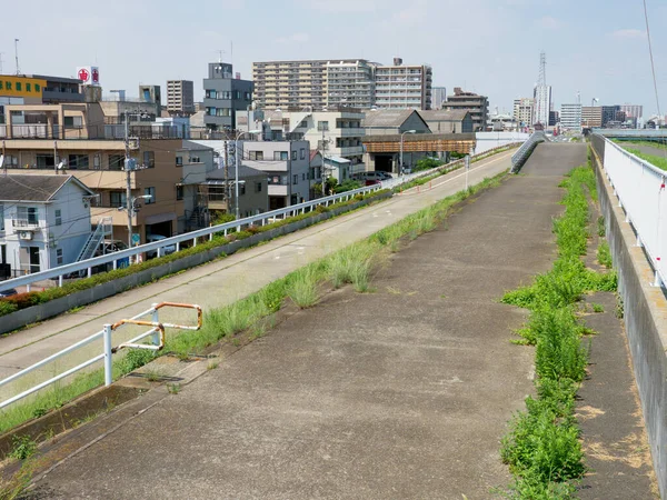 Tokyo Arakawa nehir yatağı manzarası