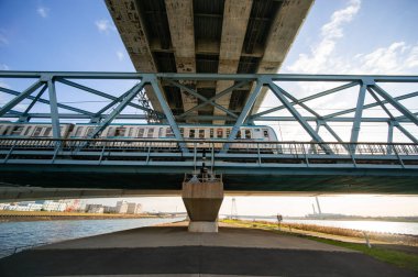 Tokyo Arakawa nehir yatağı manzarası