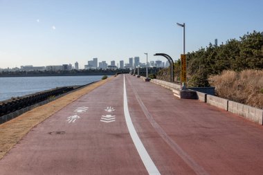 Tokyo Arakawa nehir yatağı manzarası