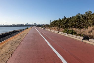 Tokyo Arakawa nehir yatağı manzarası