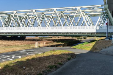 Tokyo Arakawa nehir yatağı manzarası
