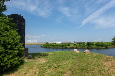 Tokyo Arakawa nehir yatağı manzarası