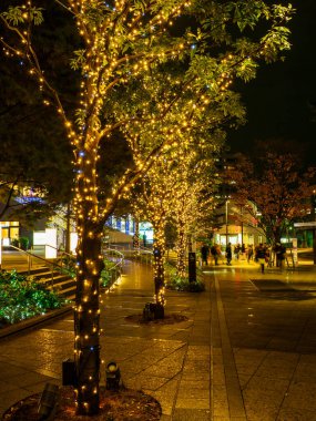 Japonya 'da Tokyo solamachi aydınlatması