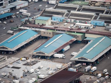 Tokyo Tsukiji Piyasa Manzarası
