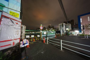 Tokyo Tsukiji Pazar Gecesi Görünümü