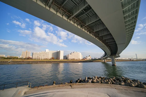 Flussbett Von Tokio Arakawa — Stockfoto