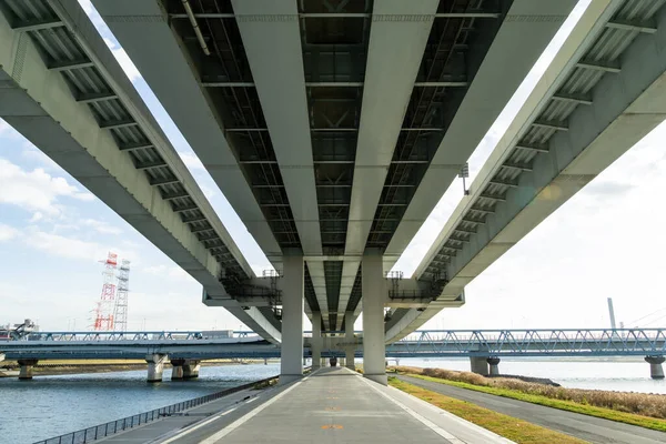 Tokyo Arakawa Nehir Yatağı Manzarası — Stok fotoğraf