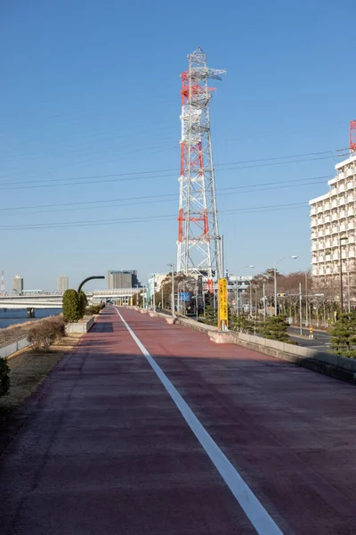 东京阿拉川河床景观 — 图库照片