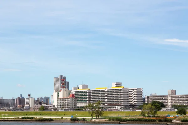 Tokio Arakawa Rivierbedding Landschap — Stockfoto
