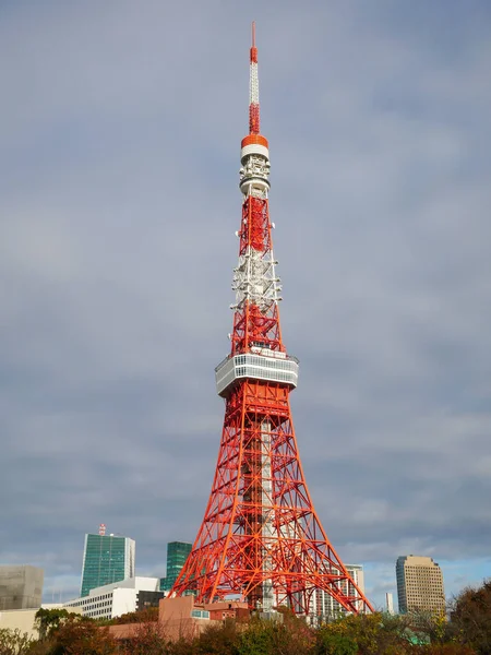 Tokyo Tower Japonii Krajobraz — Zdjęcie stockowe