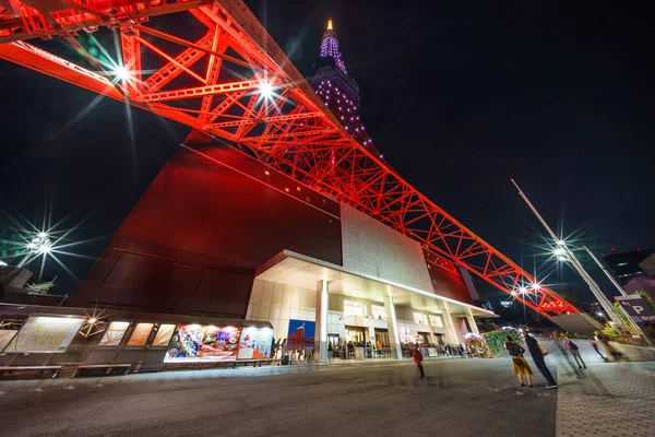 Tokyo Tower Vista Nocturna Japón — Foto de Stock