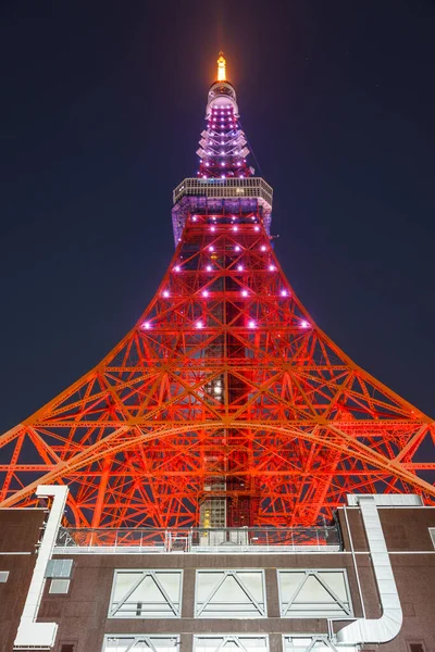 Tokyo Tower Japan Nattutsikt — Stockfoto