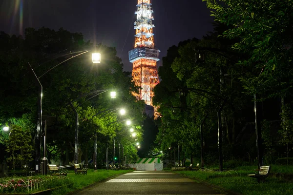 Tour Tokyo Japon Vue Nuit — Photo