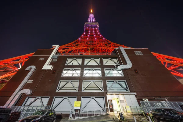 Tokyo Tower Vista Nocturna Japón —  Fotos de Stock