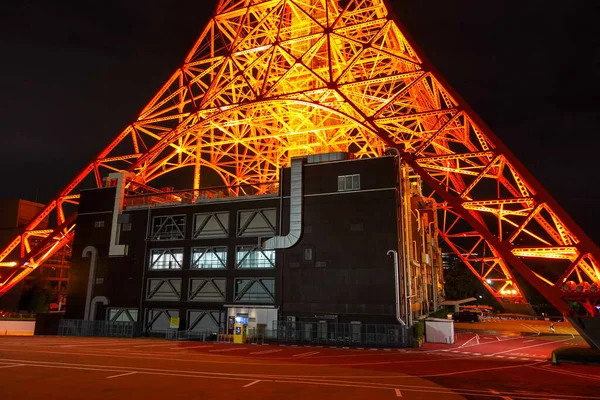 Tokyo Tower Vista Nocturna Japón —  Fotos de Stock