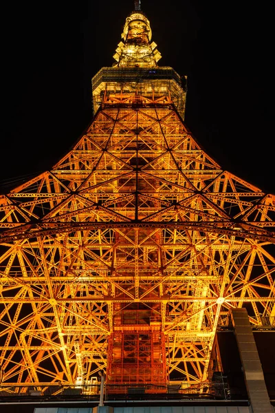 Tokyo Tower Vista Nocturna Japón —  Fotos de Stock