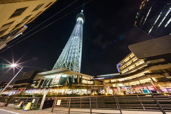 Nachtsicht Auf Den Tokyo Sky Tree — Stockfoto