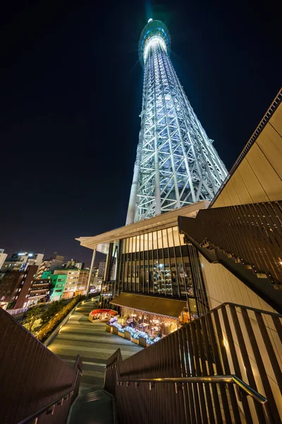 Tokyo Sky Tree Vista Nocturna —  Fotos de Stock