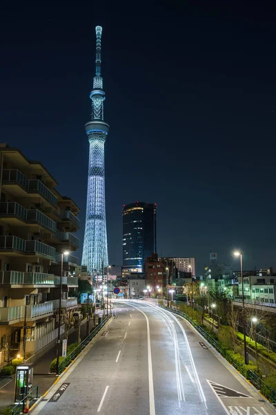 Tokyo Sky Tree Night View — стокове фото