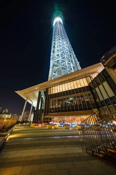 Tokyo Sky Tree Vista Nocturna — Foto de Stock