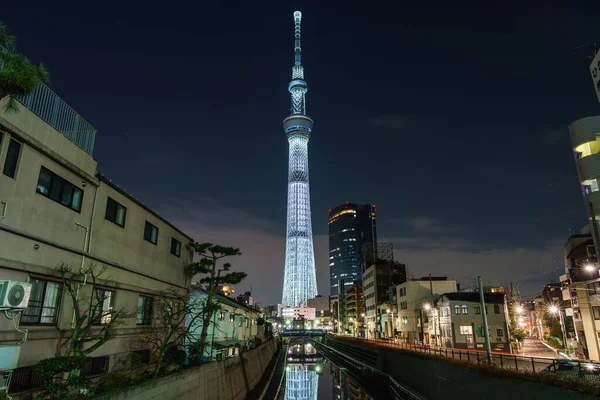 Tokyo Sky Tree Night View — Stockfoto