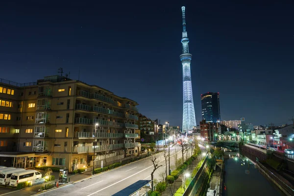 Tokyo Sky Tree Night View — стокове фото