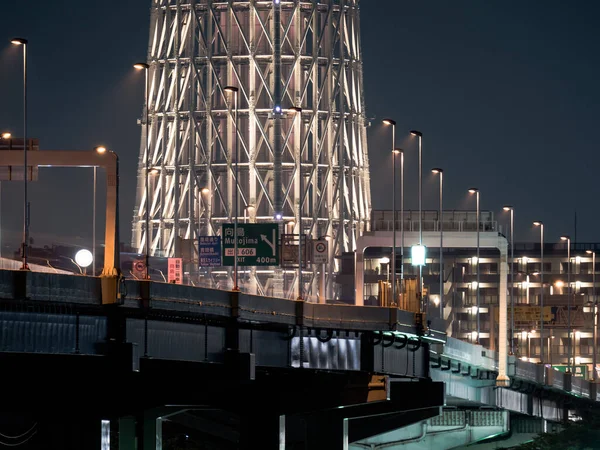 Tokyo Sky Tree Night View — Stockfoto