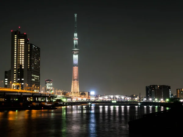 Tokio Sky Tree Night View — Zdjęcie stockowe
