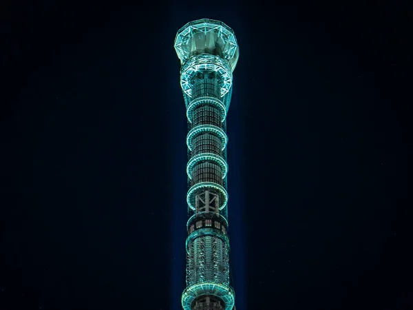 Tokyo Sky Tree Vista Nocturna — Foto de Stock