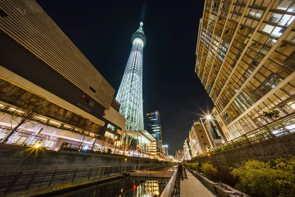 Tokio Sky Tree Night View — Zdjęcie stockowe