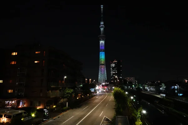 Nachtsicht Auf Den Tokyo Sky Tree — Stockfoto