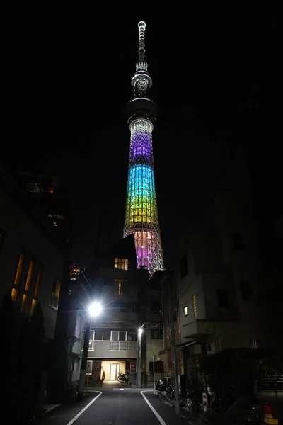 Tokyo Sky Tree Night View — стокове фото