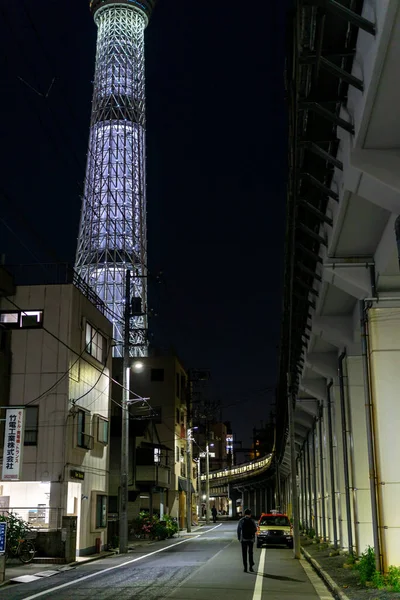 Nachtsicht Auf Den Tokyo Sky Tree — Stockfoto