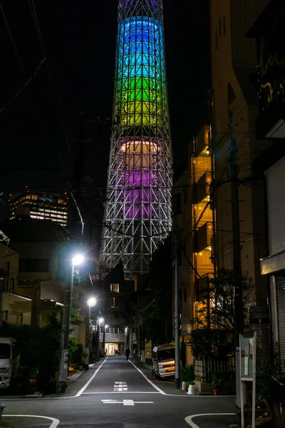 Tokyo Sky Tree Night View — стокове фото