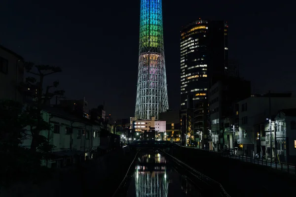 東京スカイツリー夜景 — ストック写真