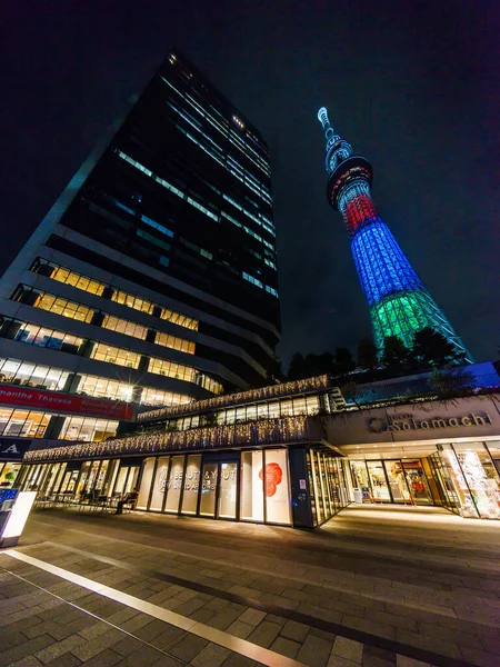 Tokyo Solamachi Belysning Japan — Stockfoto