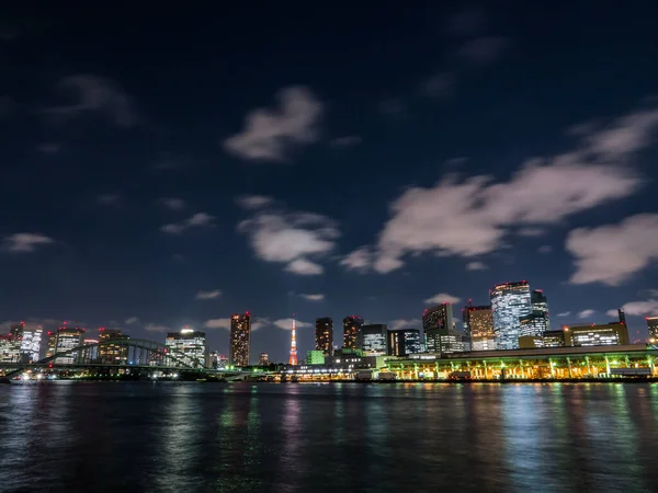東京築地市場夜景 — ストック写真
