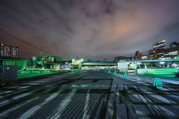 Tokyo Tsukiji Αγορά Νυχτερινή Άποψη — Φωτογραφία Αρχείου