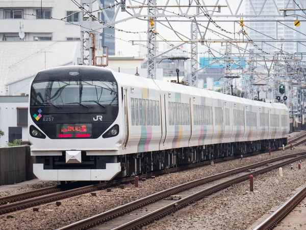 Japansk Järnväg Landskapsdag — Stockfoto