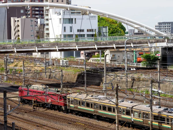 Japonský Den Krajiny Železnice — Stock fotografie