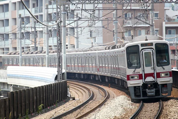 Japanese Railway Landscape Day — Stock Photo, Image