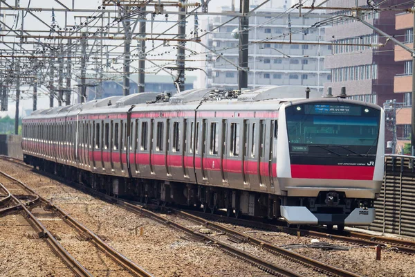 Giornata Del Paesaggio Ferroviario Giapponese — Foto Stock