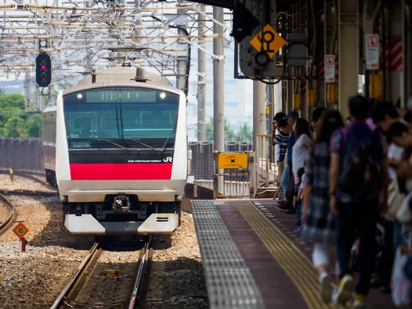 Japán Vasúti Tájkép Nap — Stock Fotó