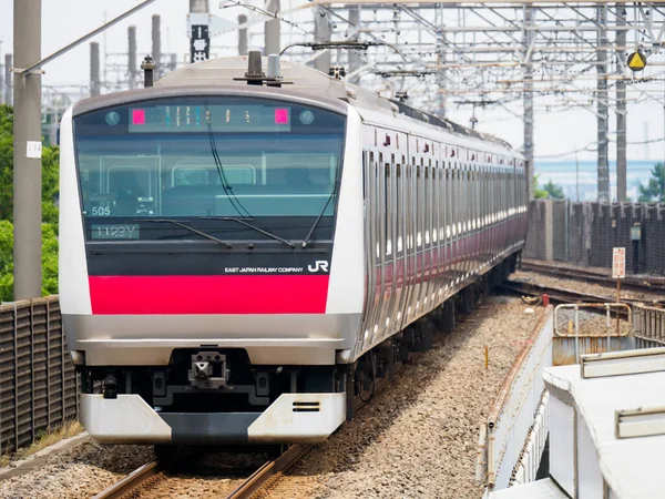 Caminho Ferro Japonês Dia Paisagem — Fotografia de Stock