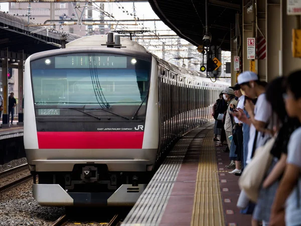 Japansk Järnväg Landskapsdag — Stockfoto
