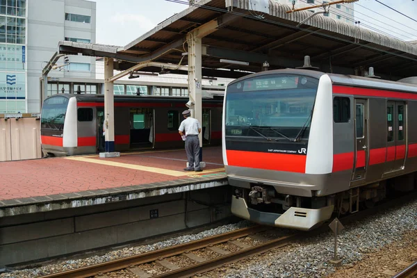 Día Del Paisaje Ferroviario Japonés — Foto de Stock