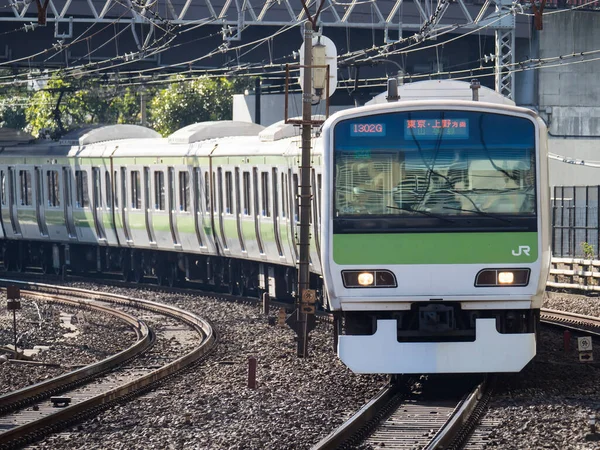 Japán Vasúti Tájkép Nap — Stock Fotó