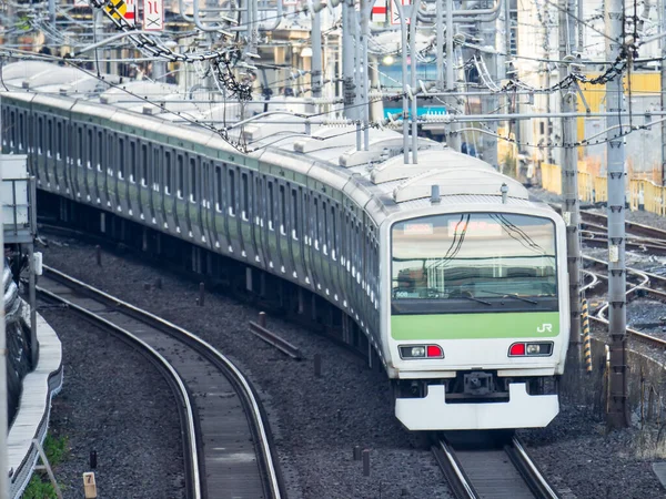 Japansk Järnväg Landskapsdag — Stockfoto